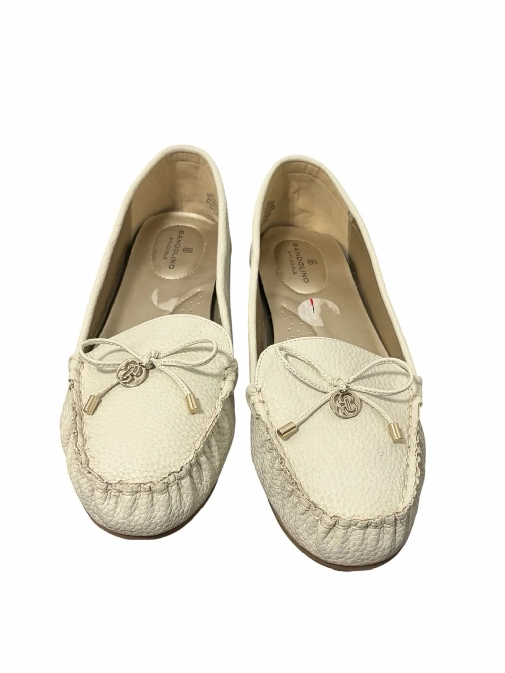 Bandolino Cream Off-White Driving Moccasin Loafers - Brand New - Size 10